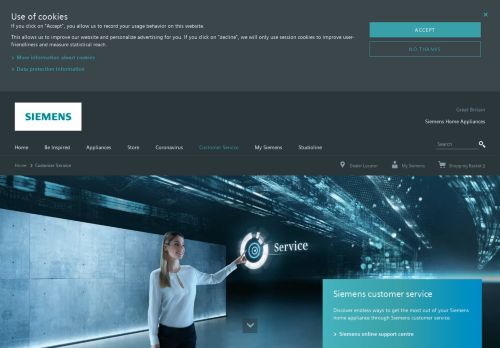 
                            7. Siemens Customer Service | Siemens Home Appliances