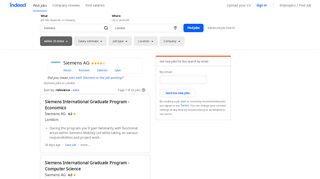
                            9. Siemens Jobs in London - February 2019 | Indeed.co.uk