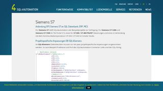 
                            11. Siemens S7 - Support - Steuerung - SQL - SPS - SPS S7 ...
