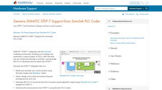 
                            9. Siemens SIMATIC STEP 7 Support from Simulink PLC Coder ...