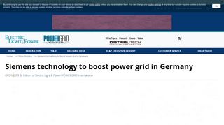 
                            4. Siemens technology to boost power grid in Germany - Electric Light ...