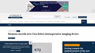 
                            11. Siemens unveils new Cios Select intraoperative imaging device ...