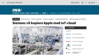 
                            10. Siemens vil kopiere Apple med IoT-cloud | Ingeniøren