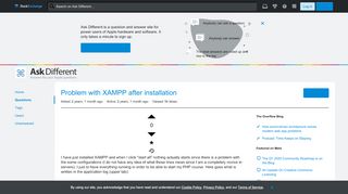 
                            12. sierra - Problem with XAMPP after installation - Ask Different
