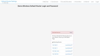 
                            4. Sierra Wireless Default Router Login and Password - Clean CSS