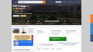 
                            9. SIET College, Teynampet - Arts Colleges in Chennai - Justdial
