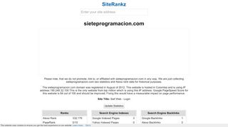 
                            11. sieteprogramacion.com: Sief Web - Login - SiteRankz