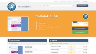 
                            5. SieVaTek GmbH: Erfahrungen, Bewertungen, Meinungen