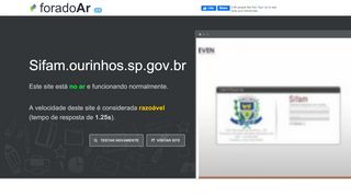 
                            3. Sifam.ourinhos.sp.gov.br está Fora do Ar?