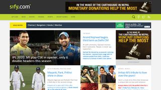 
                            6. Sify.com | Cricket Scores | IND in NZ | Gold Rate | Movie Reviews ...