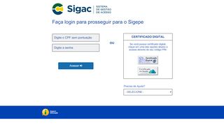
                            12. SIGAC - Sistema de Gestão de Acesso