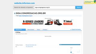 
                            2. siga.congregacao.org.br at Website Informer. CCBSiga. Visit Siga ...