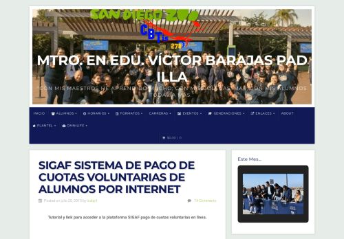 
                            8. SIGAF Sistema de Pago de Cuotas Voluntarias de Alumnos por ...