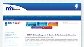 
                            13. SIGAF - Sistema Integrado de Gestión de Administración Financiera