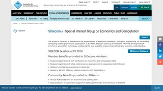 
                            11. SIGecom - Association for Computing Machinery
