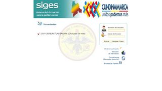 
                            2. Siges - Gobernación de Cundinamarca