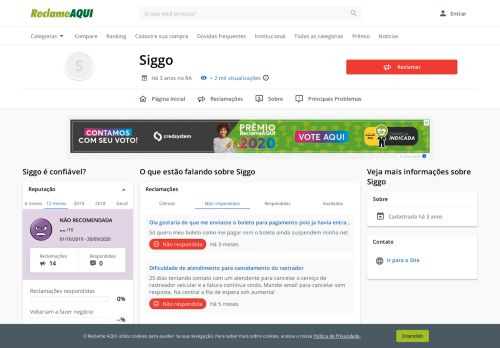 
                            10. Siggo - Reclame Aqui