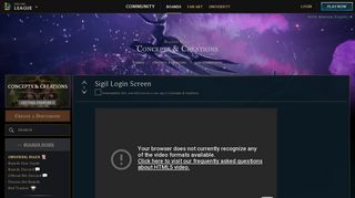 
                            4. Sigil Login Screen - League of Legends Boards