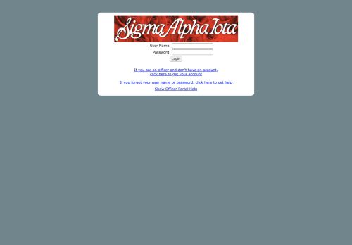 
                            11. Sigma Alpha Iota: Officer Portal Login