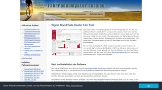 
                            10. Sigma Sport Data Center 3 im Test » Fahrradcomputer Info