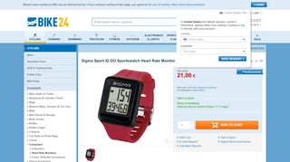 
                            10. Sigma Sport iD.GO Sportswatch Heart Rate Monitor (HRM) - rouge ...