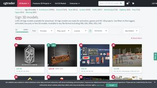 
                            10. Sign 3D Models | CGTrader