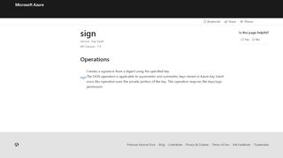 
                            13. sign (Azure Key Vault) | Microsoft Docs