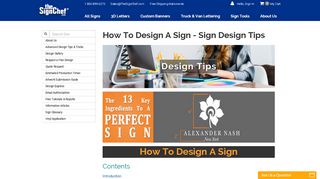 
                            5. Sign Design Tips - TheSignChef.com