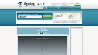 
                            2. Sign for MEXICO - Signing Savvy