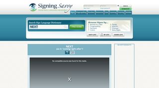 
                            7. Sign for NEXT - Signing Savvy