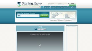 
                            2. Sign for TOO - Signing Savvy