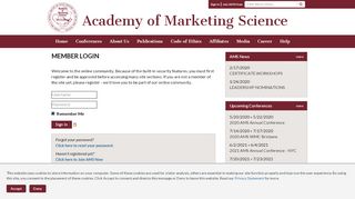 
                            11. Sign In - Academy of Marketing Science