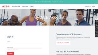
                            7. Sign In - ACE Fitness