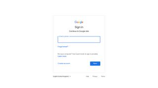 
                            1. Sign in - AdWords - Google