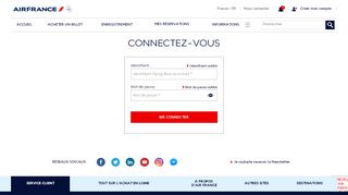 
                            2. Sign in - Air France