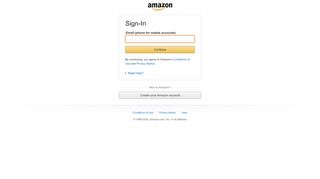 
                            1. Sign in - Amazon.com