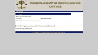 
                            1. Sign In - American Academy of Forensic Sciences