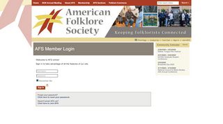 
                            9. Sign In - American Folklore Society