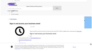 
                            9. Sign in and access your business email - Yahoo Small Business ...