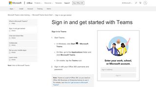 
                            5. Sign in and get started with Teams - Office Support - Office 365