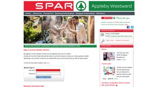 
                            12. Sign in and Request Username to Appleby Westward Members Area