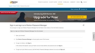 
                            6. Sign in and sign out of Password Manager - Norton Support