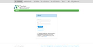 
                            4. Sign In - AP Teacher Communities