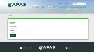 
                            4. Sign In « APAS - Agricultural Producers Association of Saskatchewan
