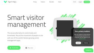 
                            3. Sign In App | Smart Visitor Management | Free 15 day trial