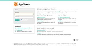 
                            1. Sign In - AppNexus