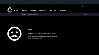 
                            2. Sign in | Arc Games - Arc Support