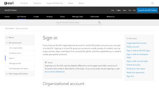 
                            6. Sign in—ArcGIS Online Help | ArcGIS