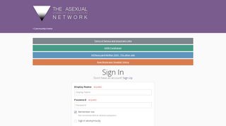 
                            4. Sign In - Asexual Visibility and Education Network