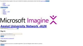 
                            5. Sign In | Assiut University Network -AUN- Microsoft Imagine Premium ...